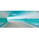 Wall mural 3D tunnel with sea view and shore Wall mural 3D tunnel with sea view and shore