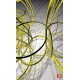 Wallpapers mural modern spirals in green and grey Wallpapers mural modern spirals in green and grey