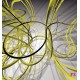 Wallpapers mural modern spirals in green and grey Wallpapers mural modern spirals in green and grey