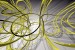 Wallpapers mural modern spirals in green and grey