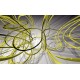Wallpapers mural modern spirals in green and grey Wallpapers mural modern spirals in green and grey