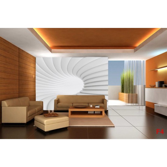 Photo murals white-gray spiral Photo murals white-gray spiral