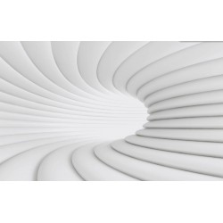Photo murals white-gray spiral