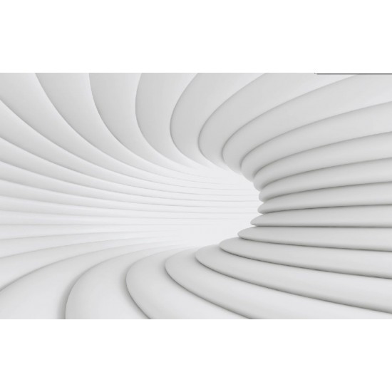 Photo murals white-gray spiral Photo murals white-gray spiral