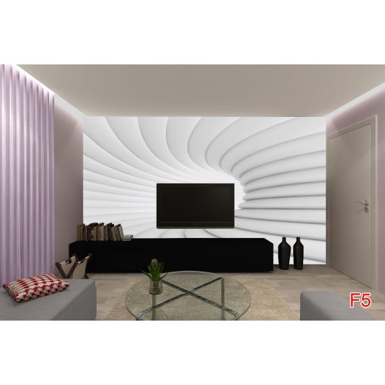 Photo murals white-gray spiral Photo murals white-gray spiral