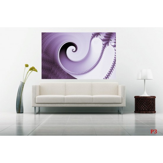 Wallpapers mural elegant spiral in color violet Wallpapers mural elegant spiral in color violet