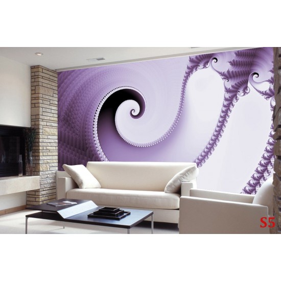 Wallpapers mural elegant spiral in color violet Wallpapers mural elegant spiral in color violet