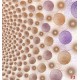 Wall mural purple and golden spheres design Wall mural purple and golden spheres design