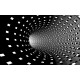 Wall mural 3D spiral tunnel in black