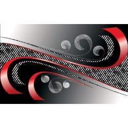 Wallpapers mural spirals in red and black