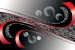 Wallpapers mural spirals in red and black