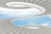 Wall mural effective stairs and sky