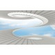 Wall mural effective stairs and sky Wall mural effective stairs and sky