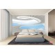Wall mural effective stairs and sky Wall mural effective stairs and sky