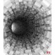 Photo murals Gray spiral tunnel cubes