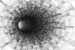 Photo murals Gray spiral tunnel cubes