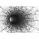 Photo murals Gray spiral tunnel cubes
