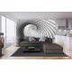 Wall murals modern spiral in grey 2