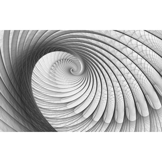 Wall murals modern spiral in grey 2