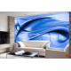 Wall mural abstract waves in blue color Wall mural abstract waves in blue color