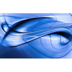 Wall mural abstract waves in blue color Wall mural abstract waves in blue color