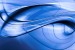 Wall mural abstract waves in blue color
