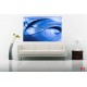 Wall mural abstract waves in blue color Wall mural abstract waves in blue color