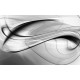 Wall mural abstract waves in grey and green color Wall mural abstract waves in grey and green color