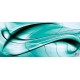 Wall mural abstract waves in grey and green color Wall mural abstract waves in grey and green color