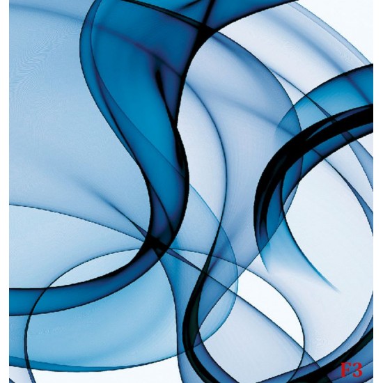 Wall mural waves in blue Wall mural waves in blue
