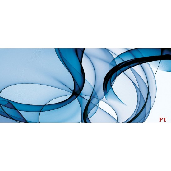 Wall mural waves in blue Wall mural waves in blue