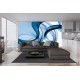 Wall mural waves in blue Wall mural waves in blue