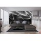 Wallpapers mural modern waves in black and grey Wallpapers mural modern waves in black and grey