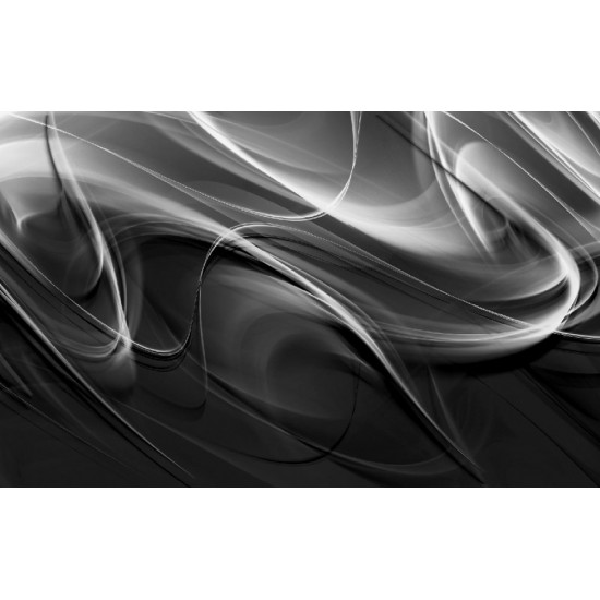 Wallpapers mural modern waves in black and grey Wallpapers mural modern waves in black and grey