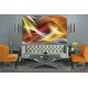 Wall mural abstraction in orange Wall mural abstraction in orange