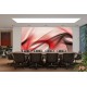 Wallpapers mural modern waves in pink background