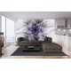 Wallpapers mural flower nets in purple