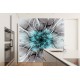 Wallpapers mural flower nets in turquoise Wallpapers mural flower nets in turquoise