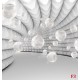 Wallpapers 3D gray spiral with speres in 2 colours