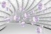 Wallpapers 3D gray spiral with speres in 2 colours