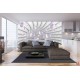 Wallpapers 3D gray spiral with speres in 2 colours