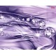Photo mural modern waves with diamonds in purple and pink