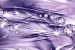 Photo mural modern waves with diamonds in purple and pink