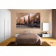 Photo mural sci-fi city view from the future in 2 colors