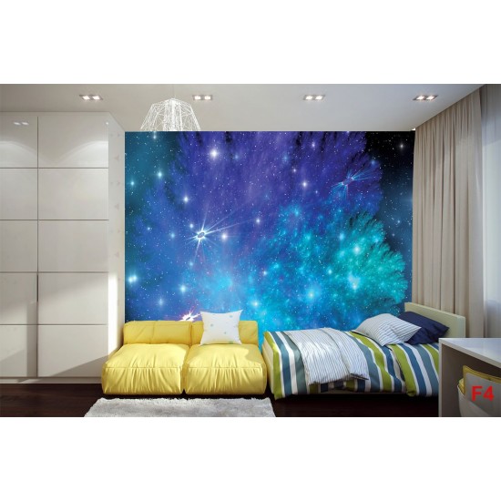 Wall mural star abstraction Wall mural star abstraction