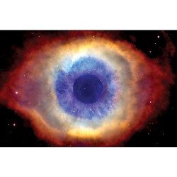 Photo mural cosmic eye in brown