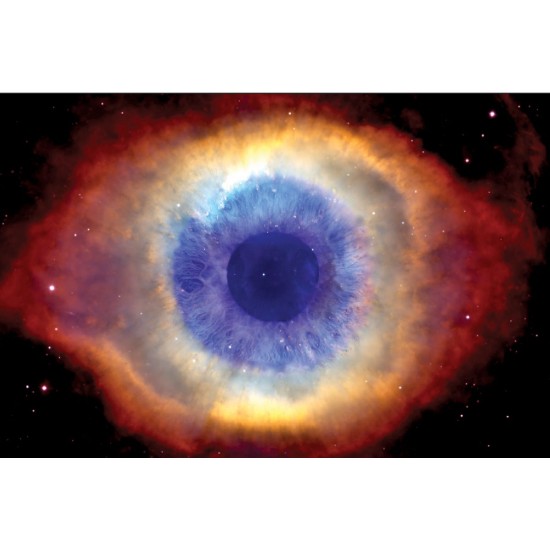 Photo mural cosmic eye in brown