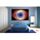 Photo mural cosmic eye in brown