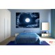 Wallpapers mural night clouds with a bright moon Wallpapers mural night clouds with a bright moon