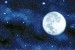 Wall mural view of the planet earth and night sky